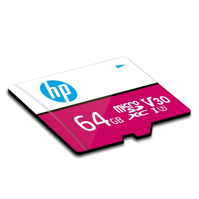 HP mxV30 64GB microSDXC Memory Card + SD Adaptor, 100MB/s