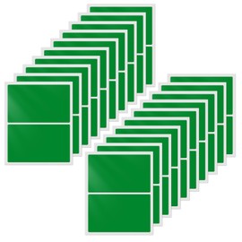 YIKIADA Green Color Coding Labels 3 × 2 Inches Self-Adhesive Rectangle Stickers Waterproof Name Tags for Office School Home 40 PCS