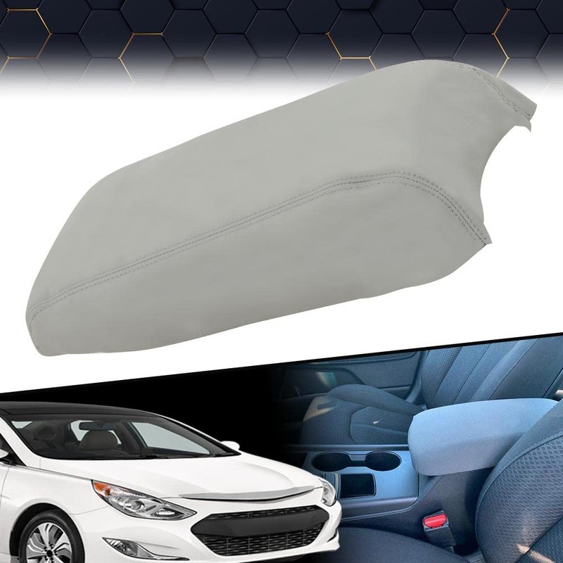 PIT66 Center Console Lid Armrest Cover Compatible with 2015-2019 Hyundai