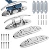 Boat Cleat Folding 4-1/2", Dock Cleat Flip Up 2 Holes