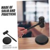 Operitacx Handmade Wooden Gavel Hammer Set Judge Mallet with Comfortable
