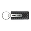 Au-TOMOTIVE GOLD Carbon Fiber Rectangular Leather Key Chain for Ford