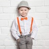 DonDon Boys' Braces Bow Tie Set Elastic and Adjustable Length
