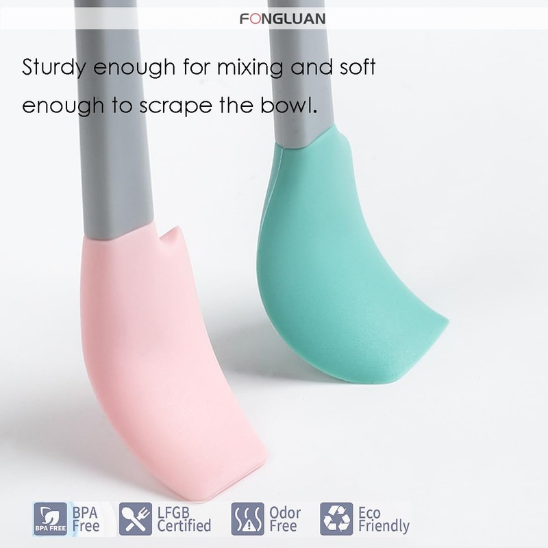 FONGLUAN Mini Silicone Spatula Set of 5 - Heat Resistant