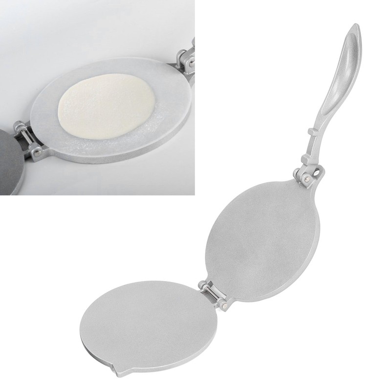 Tortilla Press 7.7in Rust Proof Aluminum Alloy Silver Heavy Duty