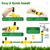 UCINNOVATE Garden Sprinkler, 360°Rotation Lawn Sprinklers, Garden Above Ground Sprinkler