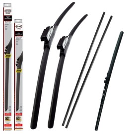 All Season Front Wiper Blades With Extra Refill Rubber And Direct Fit Rear Wiper Fits Mercedes GLA 2020-onwards HAS2620TLM13Q