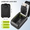 NEWIROVE Key Safe with Number Code Large Key Safe Outdoor