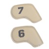 10PCS Golf Head Protective Covers Waterproof PU Material Golf Putter