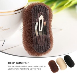 OSALADI 3 Pieces Insert It Up Hair Clips Practical Sponge Volume Hair Base DIY Hair Accessories Charming Bump Up Comb Clip for Women Girls Hair Style