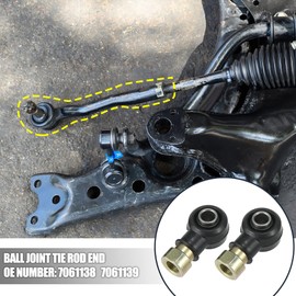 X AUTOHAUX Pair Golf Cart Ball Joint Tie Rod End for Polaris Magnum 500 4x4 1999-2002 for Polaris Xplorer 400L 1998-2002 7061019 7061034 Black