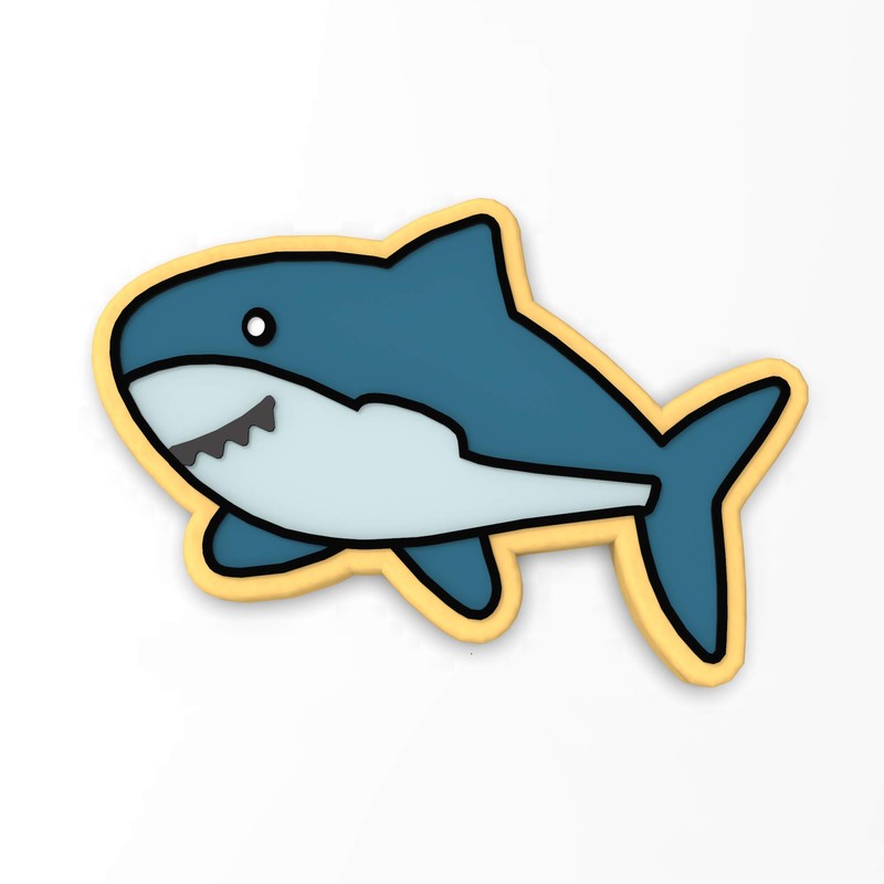 Shark Cookie Cutter & Stamp