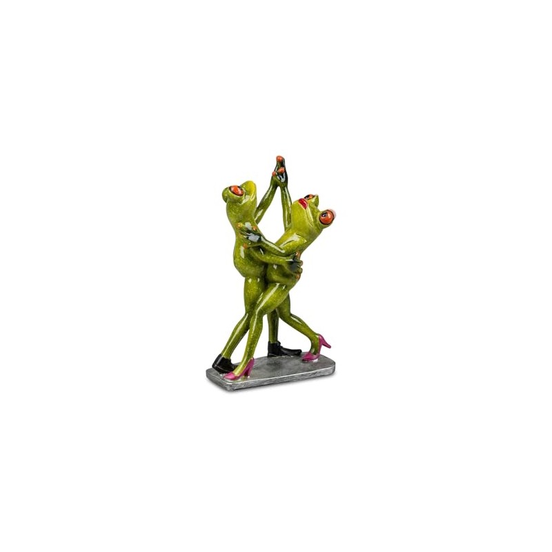formano Beautiful Collectible Figurine Dancing Couple, Dancer Frog House, Hand