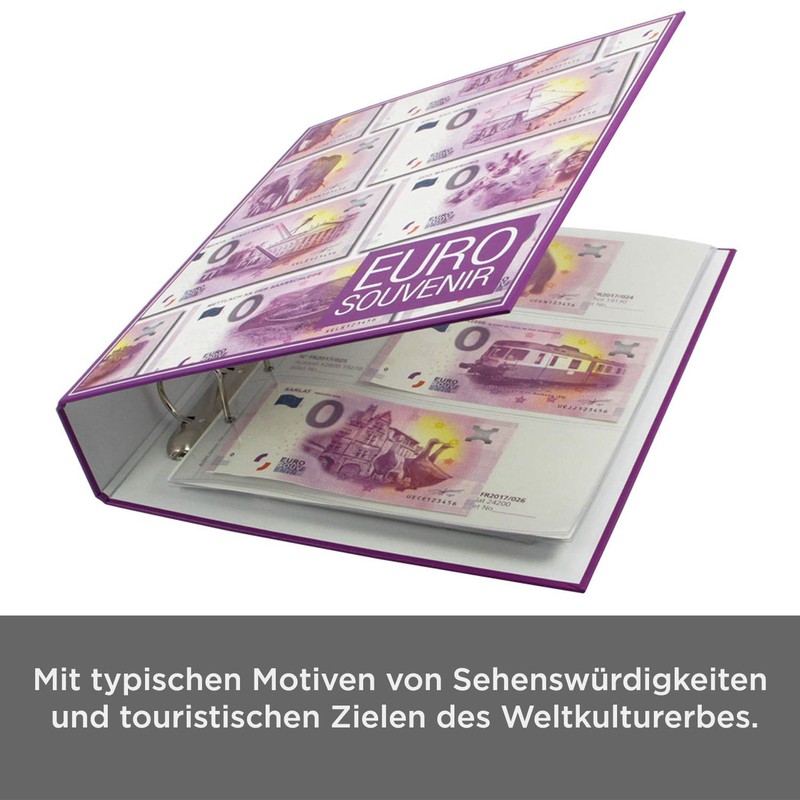 SAFE 3100 Sammelalbum 0 Euro Scheine - Album 0 Euro-Banknoten