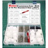 287pcs Molex 2-15 Pin 14A Connector Kit 0.093", Wire Gauge