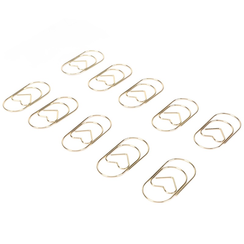 Paper Clips Prevent Slip Rust Proof Love Heart Shaped Decorative