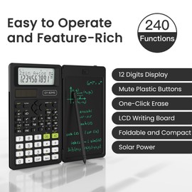 NEWYES Scientific Calculator for Students, 82 MS Foldable Science Calculator with Notepad for Middle and High School Supplies