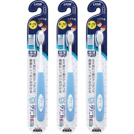 Clinica Kid's Toothbrushes for Ages 6-12 3 Pack (Blue)