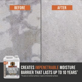 Concrete Sealer - 9500 Ready to Use, 1 Gallon Covers up to 150-400 sq ft (Single Coat)| Penetrating Paver Sealer, Salt & Water Repellent| DOT Approved Silane/Siloxane for Stone, Patio, Driveway, Brick