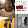 woojfcang 4 Pcs Small Number Locks Zinc Alloy Combination Padlocks