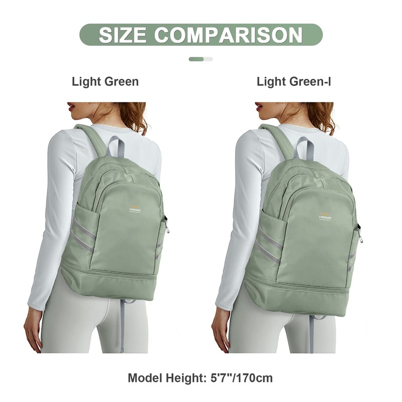 coofay Gym Backpack For Women Waterproof Backpack With Shoe Compartment