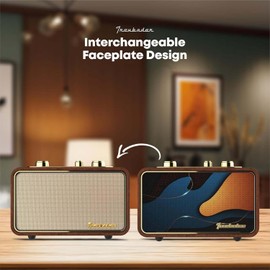 Retro Bluetooth Speaker Wooden Portable Bluetooth Speaker Vintage Wireless Old Fashion Style，Am/Fm Tunning Dial Electronics For Home,Perfect For Cafe,Vintage Decoration,Bedroom(Apur Retro Wood)