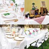 8 Pack Rectangle Tablecloth 60 x 102 inch White Polyester