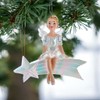 Kurt Adler 4" Shooting Star Fairy Ornament, Iridescent Resin, Fantasy