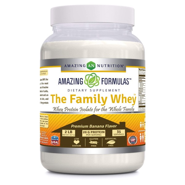 Amazing Nutrition Amazing Formulas The Family Whey Protein (Isolate) Powder