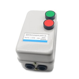 GOLACOD Magnetic Electric Motor Starter 220V 2.2KW 3HP 3 Phase or Single Phase Magnetic Switch Motor Starter Fit for Air Compressor Magnetic Electric Motor Switch