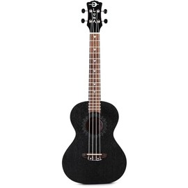 Luna Vintage Mahogany Tenor Ukulele - Black Satin