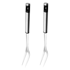 SUPVOX Cooking Utensils Set BBQ Forks Roasting Forks Stainless Steel Long Handle for Chicken Steak Fish Grilling
