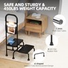 2 Step Stool with Handle for Elderly Heavy Duty Bed