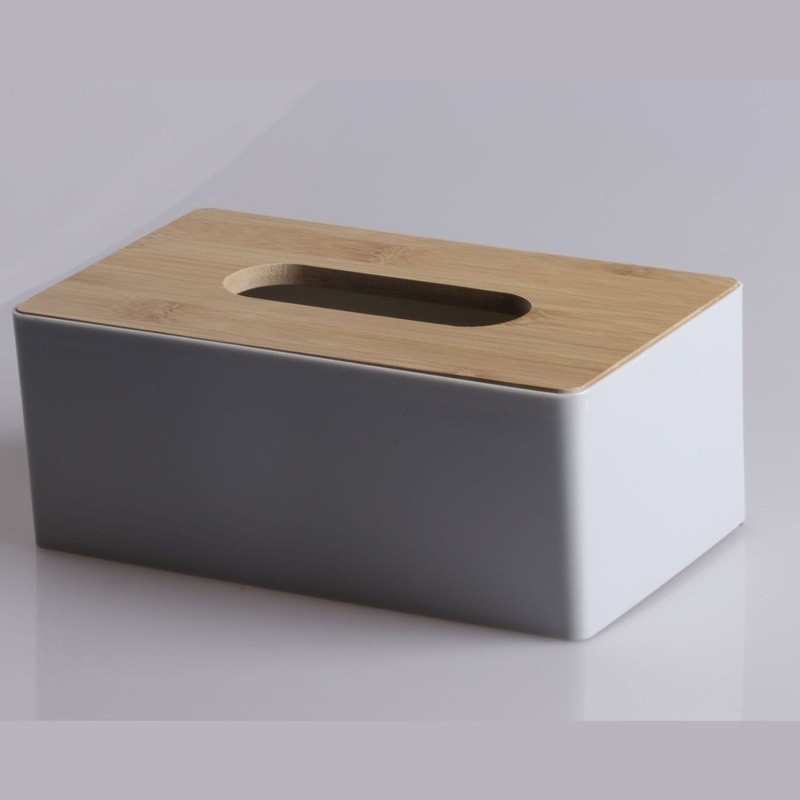Modern Tissue Box Holder for Home & Office – Black