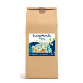 Cella Vita Sangovita – The Base Powder 4 Months Supply 500g | Drink (Sango Pur) Sango Coral Calcium, Magnesium & valuable minerals