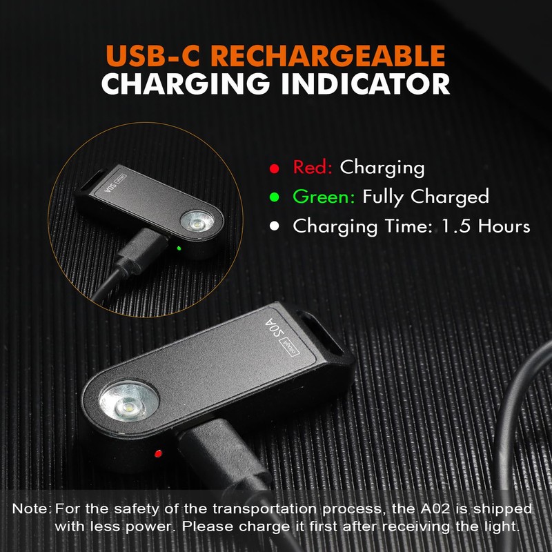 Brinyte A02 Keychain Flashlight Rechargeable 125 Lumens Mini LED Pocket