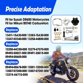 Carburetor Rebuild Kit Fit for Suzuki DR650 Motorcycle Mikuni BST40