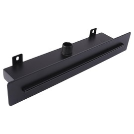 JPHOMES Matte Black Tub Spout Waterfall Tub Filler, High Flow 8GPM, Suitable for Bathroom/Outdoor, Wall Mount Bathtub Fixture Without Diverter, Shower Head
