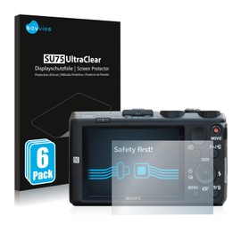 Savvies 6 Pack Screen Protector compatible with Sony Cyber-Shot DSC-HX60 Protection Film Clear