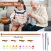 8 Pcs Wooden Knitting Needles, Knitting Needles Set, Huge Knitting