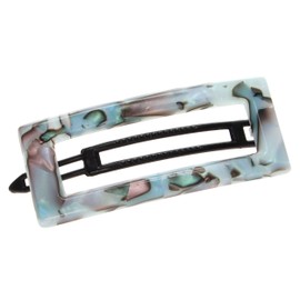 France Luxe Cutout Rectangle Plastic Tige Boule Barrette - South Sea