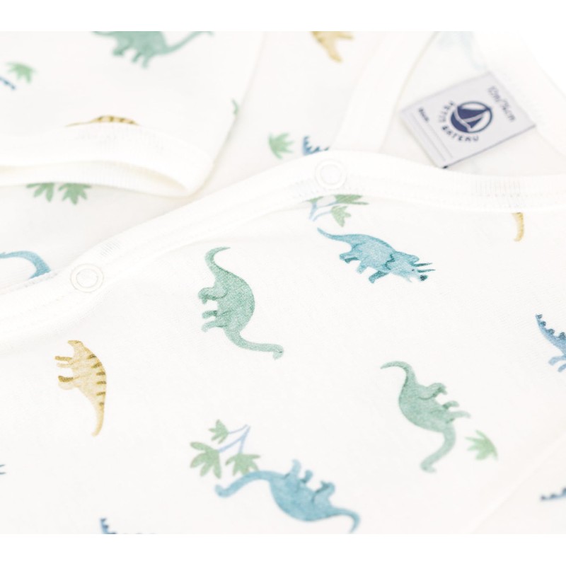 Petit Bateau Baby A0CSQ Sleep Well Without feet, White/Multicolor, 3