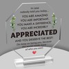Yopyame Acrylic Inspirational Gift Ideas - Thank You Gifts for