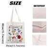 MEIKIUP Alice Fairy Tale Theme Gift Wonderland Alice Flowers Tote
