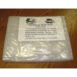 Economy White Trap Wax, 5 lb. Bar.
