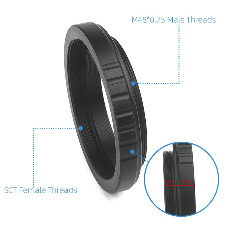 Sct To M48, Telescope Adapter Ring,Telescope to Cameras Adapter Mount