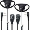 TechSide Headphones with 2 Pin PTT Microphone 2 Pin Midland