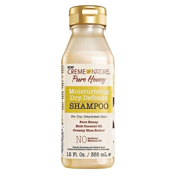 Creme Of Nature Pure Honey Shampoo 12 Ounce (Dry Defense) (355ml) (3 Pack)