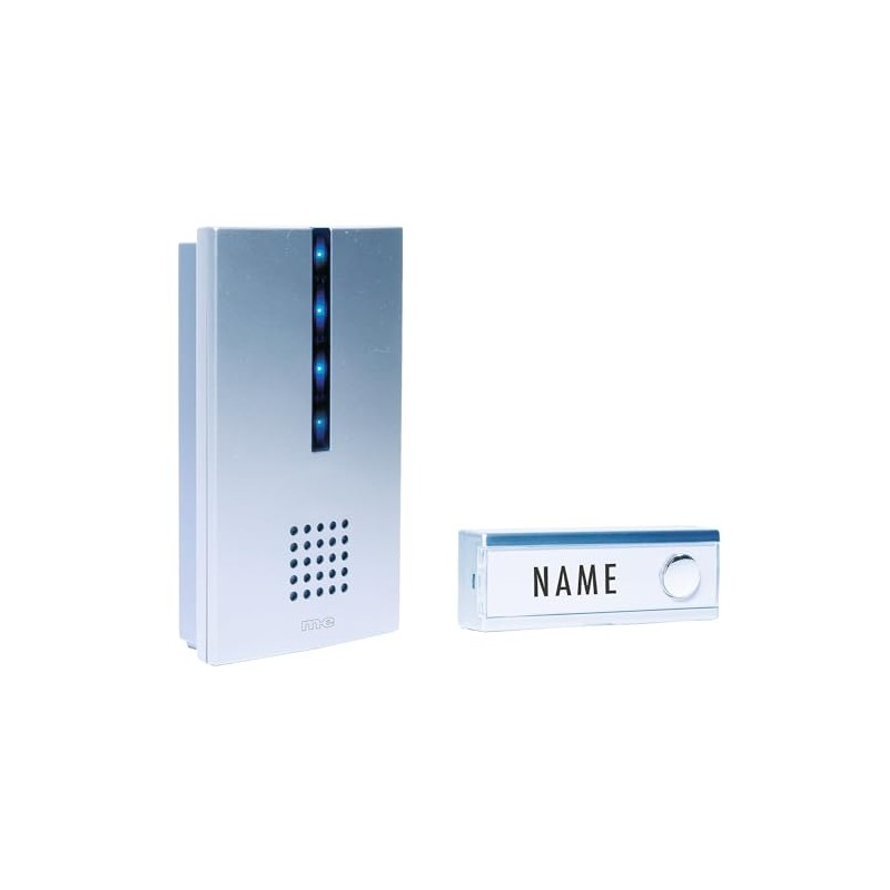 m-e FG-6.2 Wireless Doorbell with Optical Display, Wireless Bell with