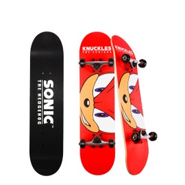 Sonic - Character Skateboards, Sonic vs. Shadow, Cruiser Skateboard with ABEC 5 Bearings, Durable Deck, Smooth Wheels (Choose from Sonic, Shadow, or Other Characters)